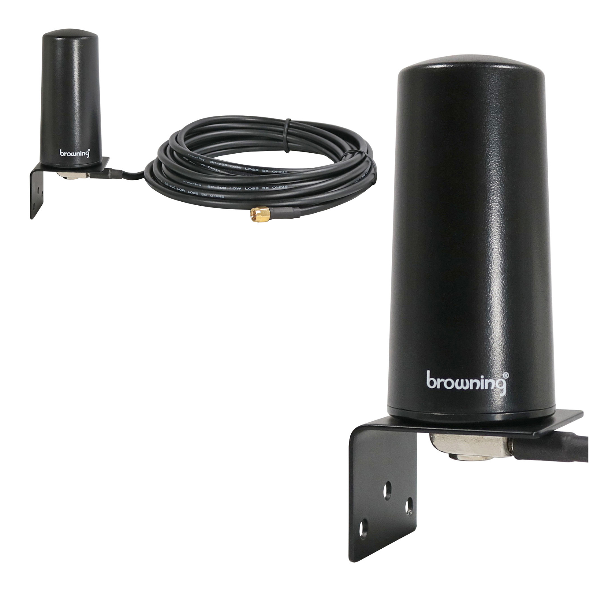 Browning Tri-Band Cellular Antenna Kit — 806 MHz to 2,500 MHz, 4-dBi Gain, 17ft. Low-Loss Cable, SMA Connector, Model# BR-2483-H